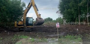 ที่ดินคลองสามวา วัดสุขใจ ที่ตั้ง : แขวงทรายกองดินใต้ เขตคลองสามวา กรุงเทพมหานคร