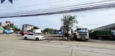 ที่ดินเปล่า ถมแล้ว ปากน้ำ-ท้ายบ้าน ติดถนน ที่ตั้ง : ถนนท้ายบ้าน ตำบลท้ายบ้าน อำเภอเมืองสมุทรปราการ จังหวัดสมุทรปราการ