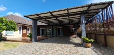 ขายบ้านเดี่ยว ชั้นเดียว หมู่บ้าน ศรุตา กรีนวิลล์ บ้านเพ ระยอง หลังมุม สไตล์บ้านพักตากอากาศ ใกล้หาดแม่รำพึง