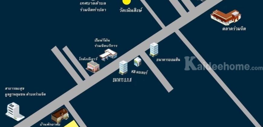 ขายที่ดิน วิวภูเขา ถมแล้ว ใกล้ตลาดร่วมจิต ต.หาดงิ้ว 1-1-18 ไร่