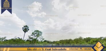 ที่ดิน เปล่า 15 ไร่ ทำเลดี ใกล้ทะเลสัตหีบ ที่ตั้ง : ถนนสุขุมวิท ตำบลนาจอมเทียน อำเภอสัตหีบ จังหวัดชลบุรี