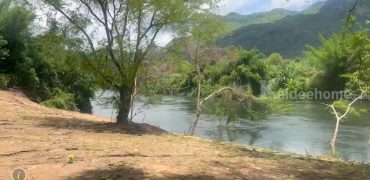 ที่ดินติดแม่นำ้เมืองกาญจนบุรี หน้ากว้าง150 เมตร นส 3 ก