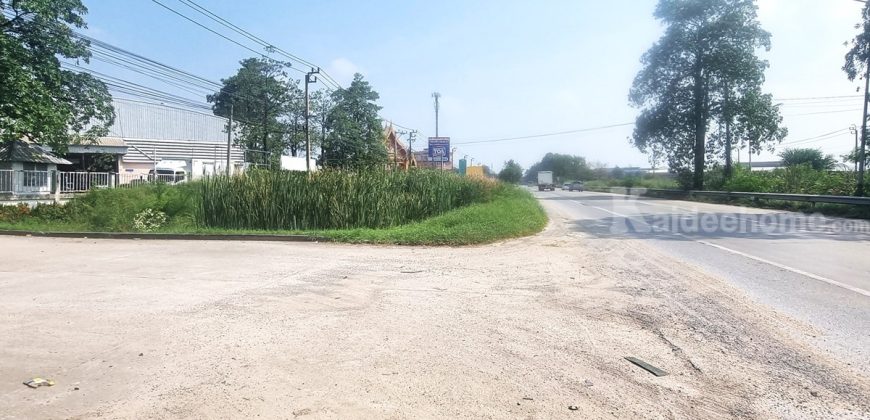 ขายโรงงาน ไทรน้อย นนทบุรี ติดถนนบางบัวทอง สุพรรณบุรี 5 ไร่