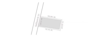 ขาย ที่ดิน สุขุมวิท 23 เนื้อที่ 320 ตรว สร้างอาคารสูงได้เกิน 23 เมตร โลเคชั่นดีมาก