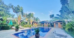 ขายรีสอร์ทในสวน, Paradise Home Resort, พื้นที่ 398 วา พร้อมบังกะโล 6 หลัง สระว่ายน้ำ และร้านอาหาร ใกล้หาดสวนสน บ้านเพ ระยอง