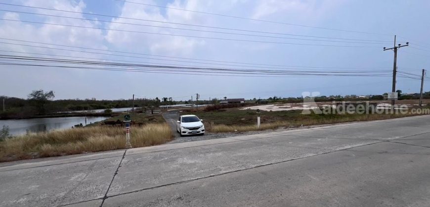 ขายที่ดิน ซอยโรงไฟฟ้าบางปะกง ถนนเทศบาลท่าข้าม7 พื้นที่ 17-1-2 ไร่ ราคาถูกที่สุดในย่านนั้น ใกล้โรงไฟฟ้าบางปะกง