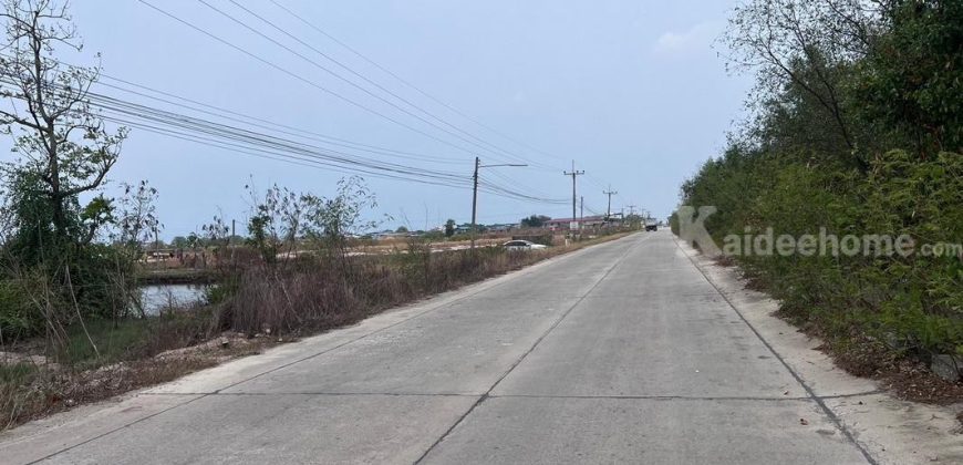 ขายที่ดิน ซอยโรงไฟฟ้าบางปะกง ถนนเทศบาลท่าข้าม7 พื้นที่ 17-1-2 ไร่ ราคาถูกที่สุดในย่านนั้น ใกล้โรงไฟฟ้าบางปะกง