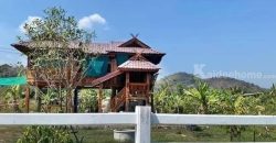 ที่ดิน 600 วา พร้อมเรือนไทย สวยๆ โอบกอดด้วย วิวเขาละมุนใจ T.062-1574449