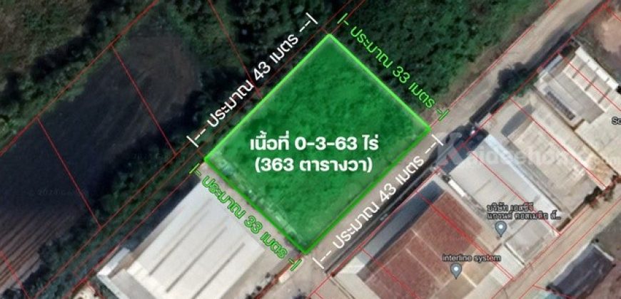 ขายที่ดินตำบลหน้าไม้ ลาดหลุมแก้ว ปทุมธานี 0-3-63 ไร่ รูปแปลงสวย ถมแล้ว พื้นที่สีเขียว ติดถนนคอนกรีตกว้างประมาณ 8 เมตร