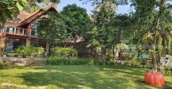 ขายรีสอร์ทพร้อมสวนอาหาร ใน จ.ลำพูน บนที่ดินขนาด 5-3-15.2 ไร่ บรรยากาศท่ามกลางธรรมชาติ วิวเขาและทุ่งนา