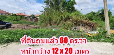 ขายที่ดินเปล่า 60 ตร.วา ถ.จันทร์ทองเอี่ยม ใกล้สถานีรถไฟฟ้าคลองบางไผ่ บางบัวทอง