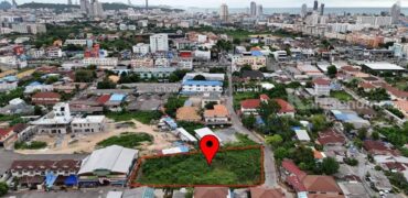 ขายที่ดินเปล่า พัทยา สีแดง ซ.สุขุมวิท 69 หนองปรือ อ.บางละมุง จ.ชลบุรี