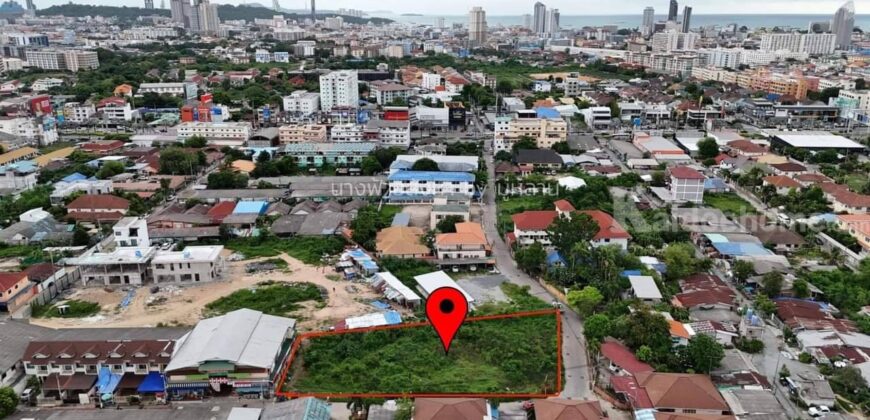 ขายที่ดินเปล่า พัทยา สีแดง ซ.สุขุมวิท 69 หนองปรือ อ.บางละมุง จ.ชลบุรี