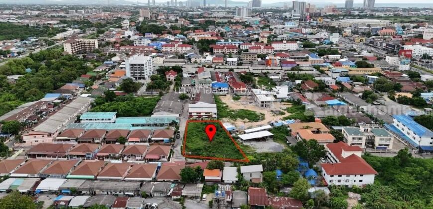 ขายที่ดินเปล่า พัทยา สีแดง ซ.สุขุมวิท 69 หนองปรือ อ.บางละมุง จ.ชลบุรี