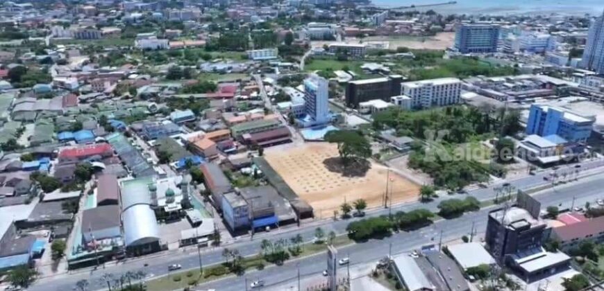 ขายที่ดินพัทยาเหนือย่านธุรกิจ ติดถนนสุขุมวิท พื้นที่สีแดง