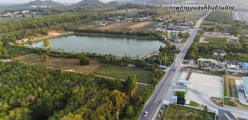 ขายที่ดิน ซอย 9 -นิคมพัฒนา-ระยอง  ติดถนน พื้นที่ม่วงลาย