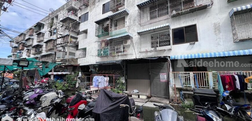 ขายคอนโด เคหะดอนเมือง1 ถนนช่างอากาศอุทิศ15 พื้นที่ 26 ตรม. อยู่ชั้น1 อาคารเอ ค้าขายได้ ใกล้สนามบินดอนเมือง