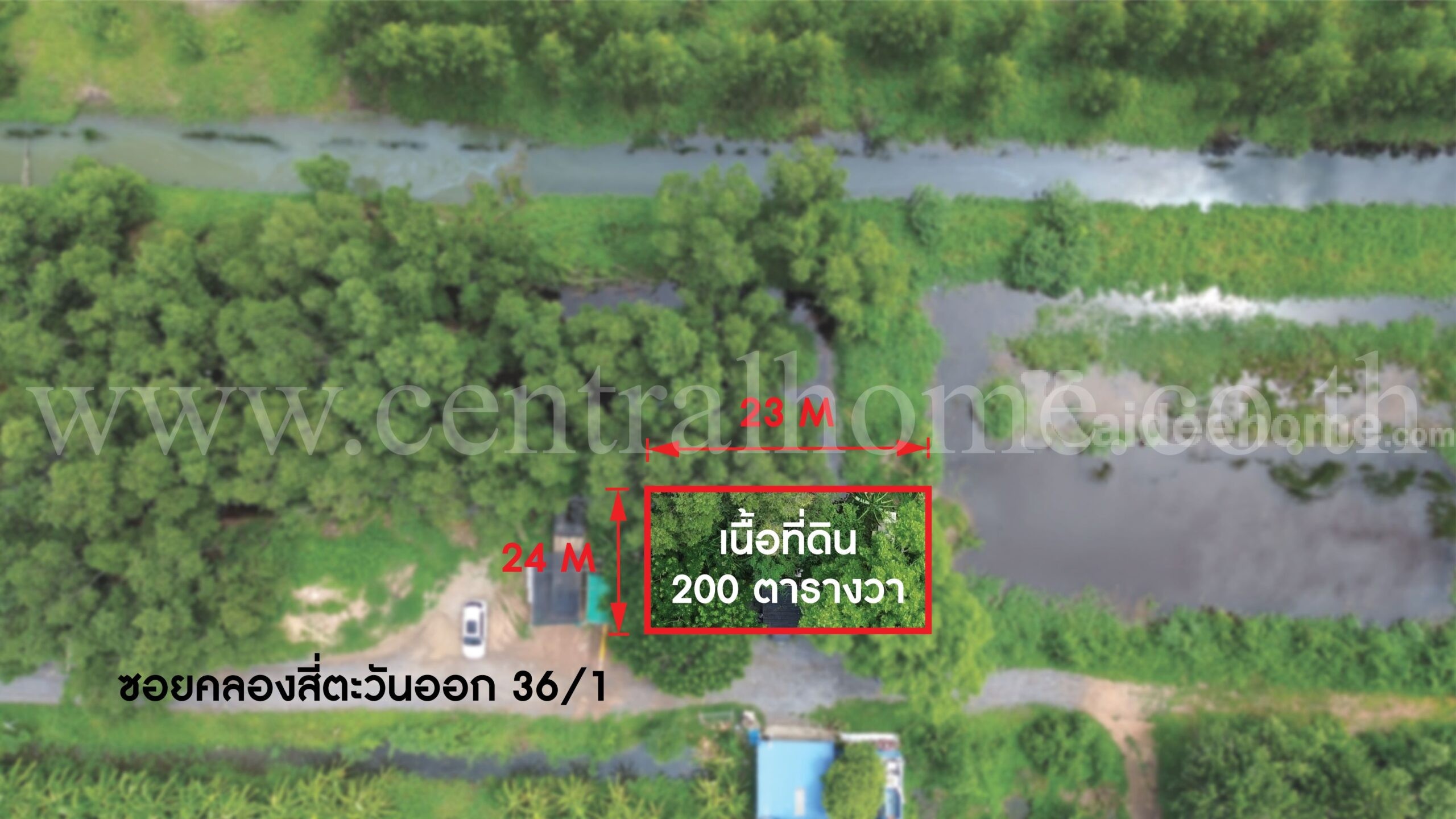 ที่ดินเปล่า ซอยคลองสี่่ตะวันออก 36/1 ปทุมธานี