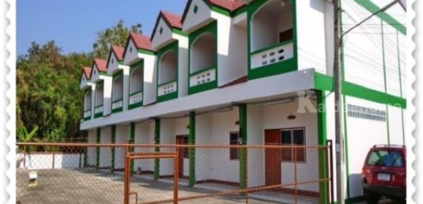 ให้เช่า ทาวน์เฮ้าส์ 2 ชั้น 2 ห้องนอน, 2 ห้องน้ำ บ้านหนองยาง ต.ชมพู อ.เมืองลำปาง