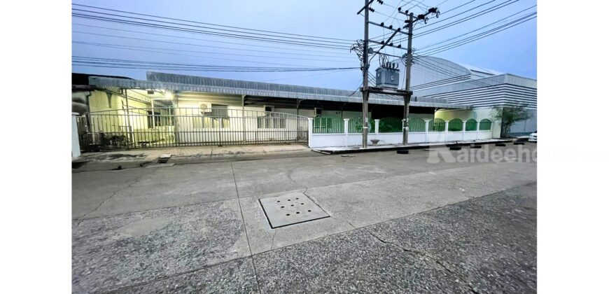 ขายโรงงาน บางปลา 30 สมุทรปราการ ใกล้ถนนเทพารักษ์ 200 เมตร เนื้อที่ 384 ตร.ว. ผังสีเหลือง ถนนกว้างประมาณ 16 เมตร