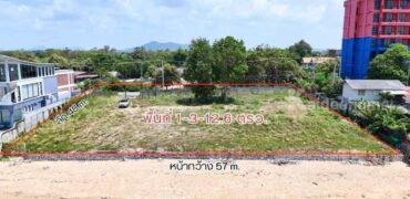 ขายที่ดินสวยติดทะเล หาดพลา บ้านฉาง ระยอง 1 ไร่ 3 งาน 12.6 ตรว.
