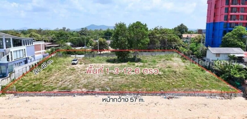 ขายที่ดินสวยติดทะเล หาดพลา บ้านฉาง ระยอง 1 ไร่ 3 งาน 12.6 ตรว.