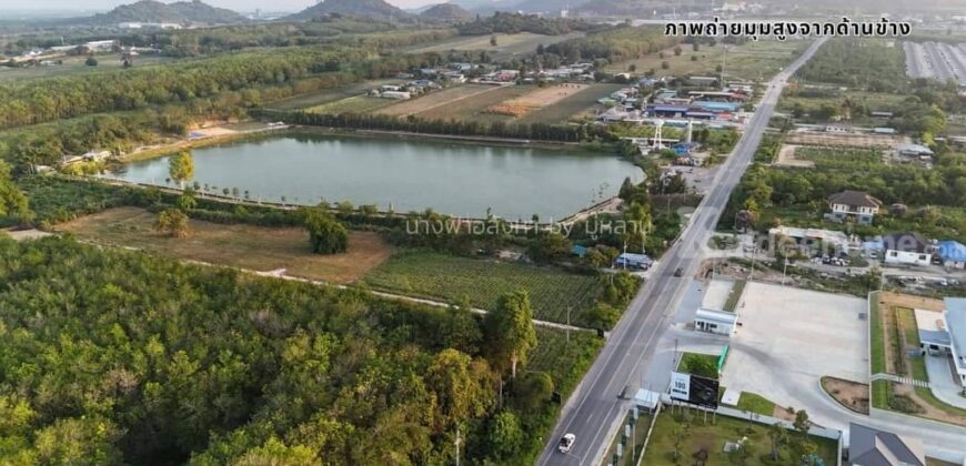 ขายที่ดิน ซ. 9 -นิคมพัฒนา-ระยอง 23-3-86 ตรว.พื้นที่ม่วงลาย