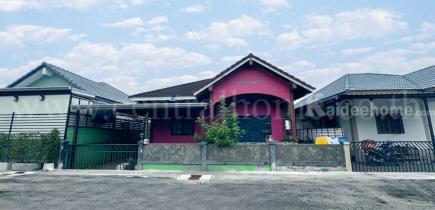 บ้านเดี่ยว ชั้นเดียว 40 ตารางวา ซอย ประชาร่วมใจ 51