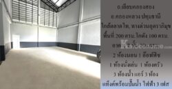 ให้เช่า โกดัง/โรงงาน/สำนักงาน ถ.เลียบคลองสอง คลองหลวง ปทุมธานี 200 ตรม. ใกล้ตลาดไท, ทางด่วนอุตราภิมุข