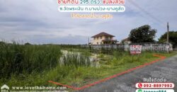 ขายที่ดิน ซอยวัดพระเงิน ถนนบางม่วง-บางคูลัด พื้นที่ 295 ตรว. แปลงสวย เหมาะลงทุน ใกล้ตลาดน้ำบางคูลัด