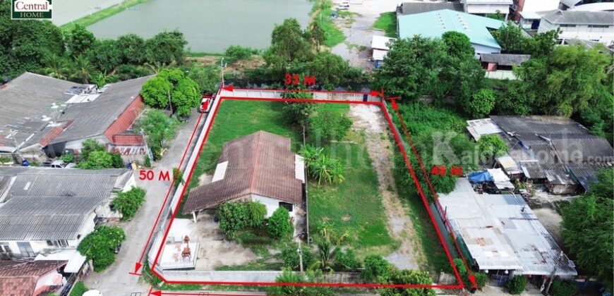ที่ดิน 412 ตร.ว ซอยบุญศิริ 18/2 ศาลา2 บางเมืองใหม่ สมุทรปราการ
