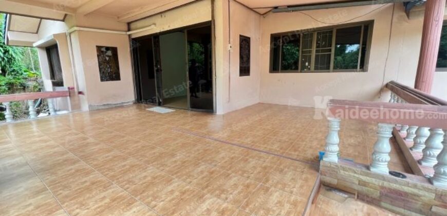 ขายบ้านพร้อมที่ดิน บ้านเดี่ยวพื้นที่เยอะมาก ร่มรื่น เงียบสงบ สำนักท้อน-บ้านฉาง