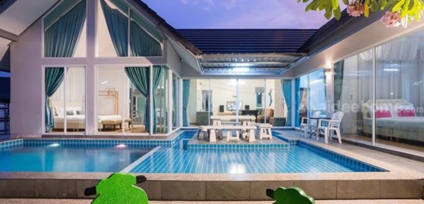 ขายบ้าน พูลวิลล่า Serene Nara Pool Villa (M1) ชะอำ เพชรบุรี 123ตรว. พิ้นที่กว้างมาก โทร 0805359794