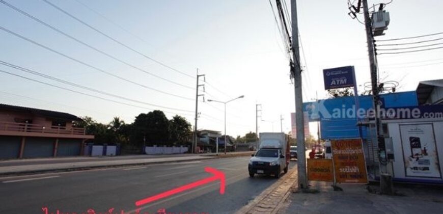 ขายที่ดินเปล่า ติดถนน 4เลน ใกล้สิงห์ปาร์คเชียงราย เนื้อที่ 109 ตรว. ถนนเชียงราย-ดงมะดะ ใกล้ ATM, 7eleven, ตลาด โทร. 097-9923563