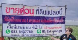 ด่วน ขายที่ดินแม่สอด-ห้วยกระโหลก จำนวน 42 ไร่ (ที่ดินมีโฉนด นส.4 ครุฑแดงแปลงเดียวในย่านนี้)