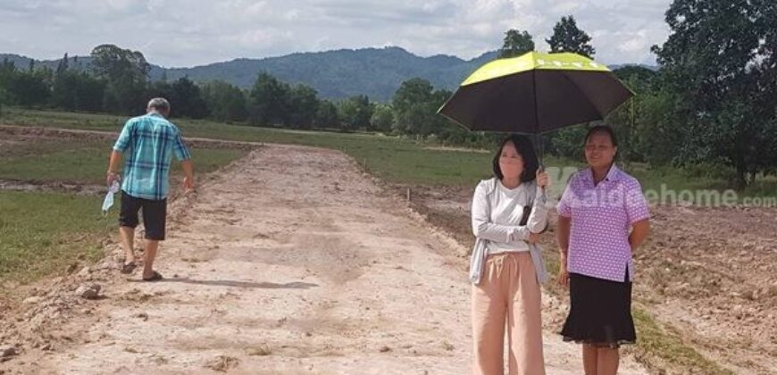 ขายที่ดินสวย 100 ตร.ว. น้ำ ไฟฟ้าพร้อม ใกล้โรงเรียนเตรียมทหาร อ.บ้านนา จ.นครนายก โทร 0812931531