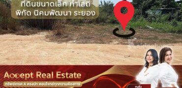 ขายที่ดินขนาดเล็ก 200 ตร.ว ทำเลดีเหมาะสำหรับปลูกบ้าน นิคมพัฒนา ระยอง