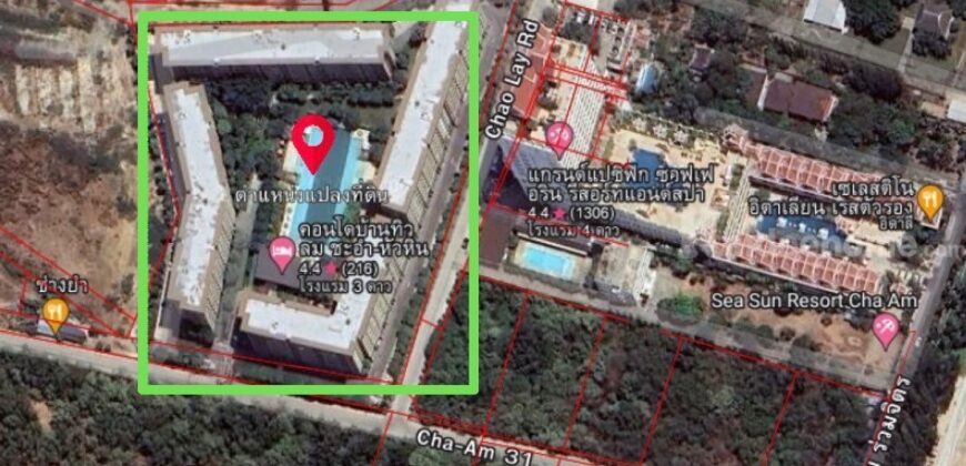 76120 – 06 ขายคอนโด โครงการบ้านทิวลม ชะอำ จ.เพชรบุรี