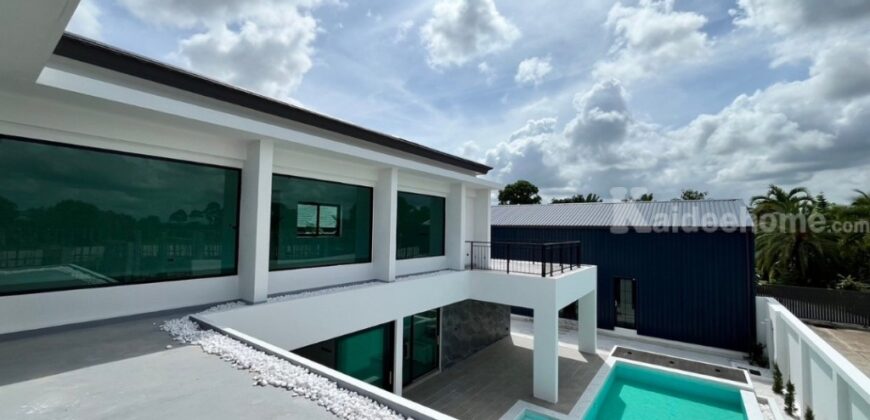 ขาย บ้าน Pool Villa สุดหรู พร้อมอาคาร Work shop ถ.ทุ่งกลม-ห้วยตาหนู เมืองพัทยา อำเภอบางละมุง ชลบุรี