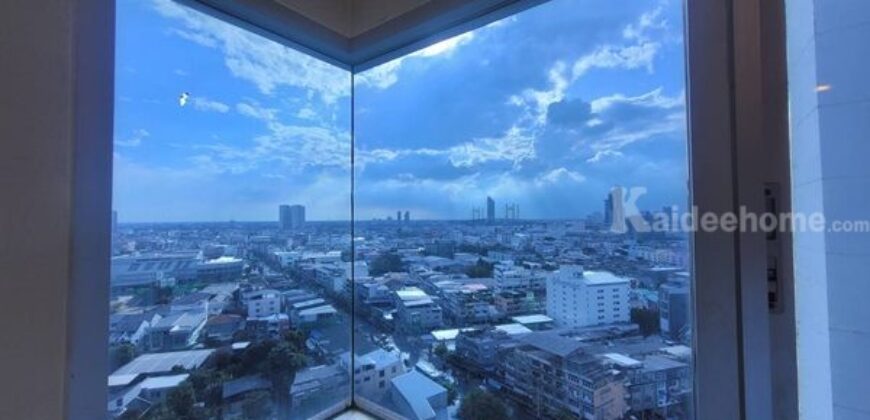 ให้เช่าคอนโด Le Rich เลอริช พระราม 3 ชั้น 18 ห้องมุม วิวสวยพาโนราม่า เฟอร์นิเจอร์บิ้วอินท์ทั้งห้อง โทร 0814019542