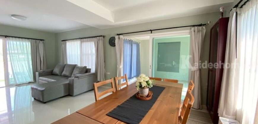 ให้เช่าบ้าน หมู่บ้านพฤกษ์ลดา ประชาอุทิศ 90 หลังมุม เฟอร์ครบ สนามกว้าง หลังใหญ่ที่สุดใน 4 โซนใหม่ โทร 0633659464