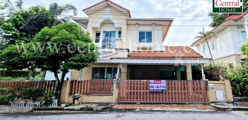 บ้านเดี่ยว บ้านมณีรินทร์ พาร์ค 2 รังสิต – ปทุมธานี หลังริม ติดสวน