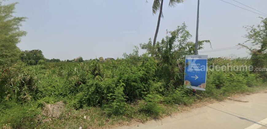 ขายที่ดินผืนใหญ่นนทบุรี ติดถนนกว้างเกิน 10 เมตร ซอยวัดพระเงิน (บางม่วง-บางคูลัด) อ.บางกรวย(บางใหญ่) นนทบุรี