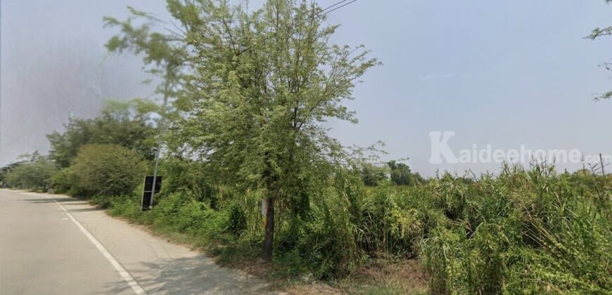 ขายที่ดินผืนใหญ่นนทบุรี ติดถนนกว้างเกิน 10 เมตร ซอยวัดพระเงิน (บางม่วง-บางคูลัด) อ.บางกรวย(บางใหญ่) นนทบุรี