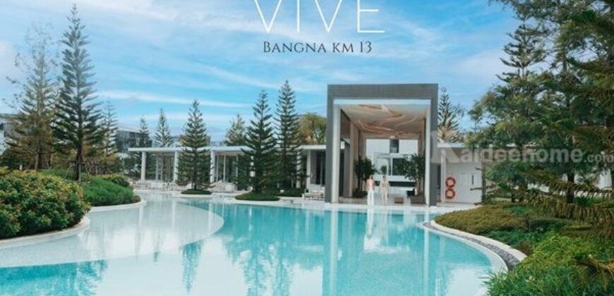บ้านเดี่ยว 3ชั้น พร้อมลิฟต์ส่วนตัว Vive Bangna km13 ขนาด 85.5 ตรว. 4 ห้องนอน 5 ห้องน้ำ โทร 081-8119186