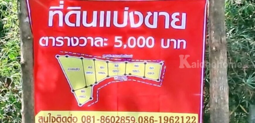 ที่ดินตำบลพิชัย หลัง รพ.ค่ายฯ เมืองลำปาง ทำเลสวย เพียง ต.ร.ว.ละ 5,000 บาท
