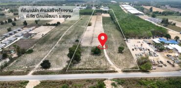ขายที่ดินเปล่าติดถนน 3376 พนานิคม นิคมพัฒนา ระยอง 24-1-28.7 ไร่