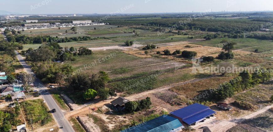 ขายที่ดินสวยทำเลดีติดถนนซอยนิคมสาย11 นิคมพัฒนา ระยอง