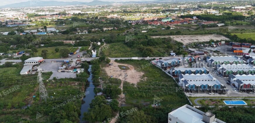 ที่ดินสวยทำเลดีอยู่แหล่งชุมชน แหลมฉบัง ชลบุรี 5ไร่ 2งาน 56.9 ตร.ว