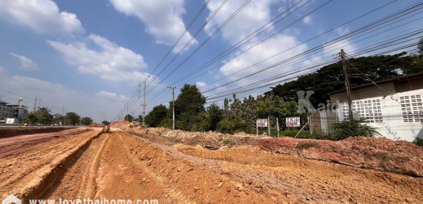 ขายที่ดิน ติดถนนเพชรเกษม ต.อ่างทอง จ.ราชบุรี พื้นที่ 3-2-3 ไร่ ใกล้แยกชินสีห์ แปลงสวย ราคาถูกเหมาะลงทุน
